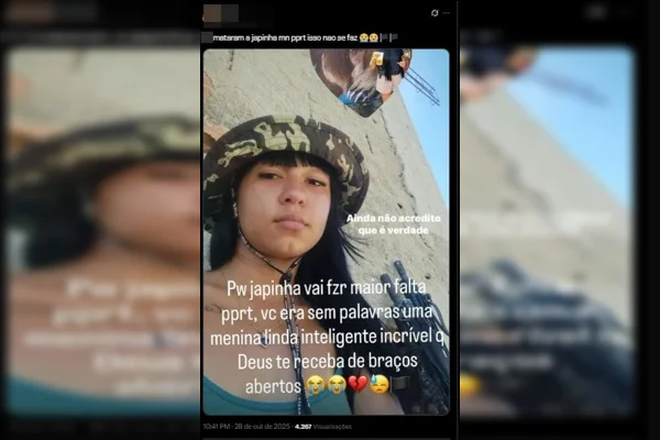 “Inteligente e linda”: as mensagens da comunidade para Japinha do CV