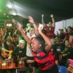 Flamenguistas comemoram título da Libertadores em Brasília