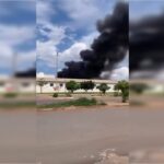 Incêndio atinge depósito no Setor de Indústrias de Ceilândia