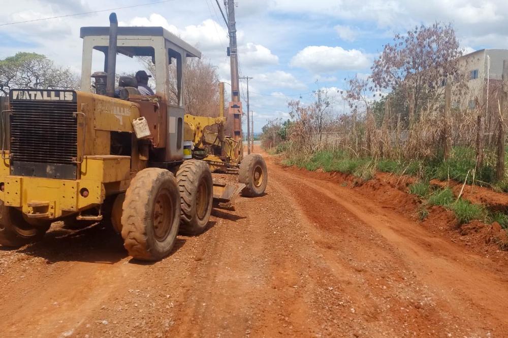 Obras reforçam tráfego em estradas rurais do Jardim Botânico