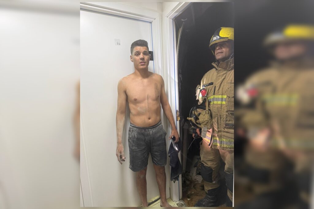 Um mês após intoxicação em incêndio, bombeiro inicia fisioterapia