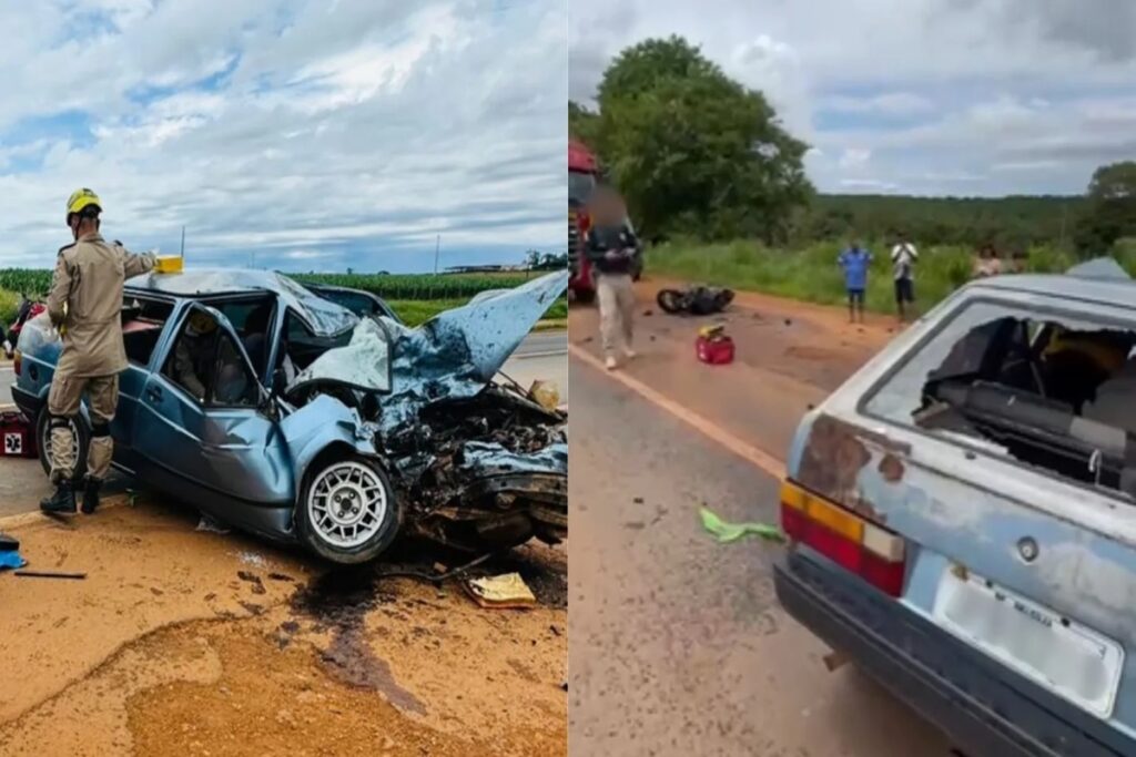 Duas pessoas morrem e uma fica gravemente ferida em acidente na BR-414