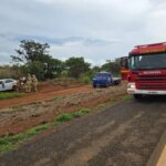 Idosa fica ferida após veículo sair da pista e capotar no DF