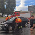 Ambulância bate em cinco carros e deixa duas mulheres feridas no DF